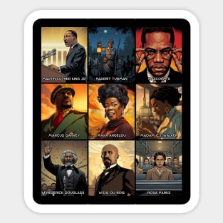 Icons of Black History Sticker
